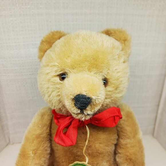Vintage 1960-1970s Plush 10" Hermann Teddy Bear, Paper tags, Working Growler - Picture 12 of 16